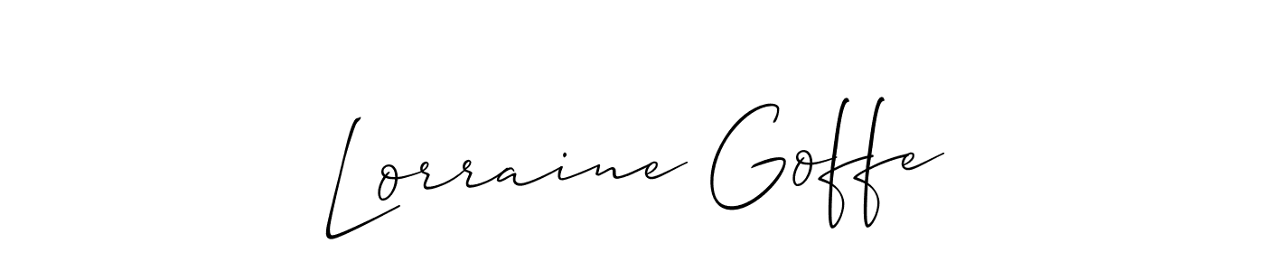 Once you've used our free online signature maker to create your best signature Allison_Script style, it's time to enjoy all of the benefits that Lorraine Goffe name signing documents. Lorraine Goffe signature style 2 images and pictures png