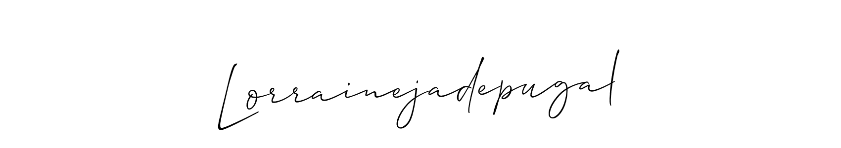 Here are the top 10 professional signature styles for the name Lorrainejadepugal. These are the best autograph styles you can use for your name. Lorrainejadepugal signature style 2 images and pictures png
