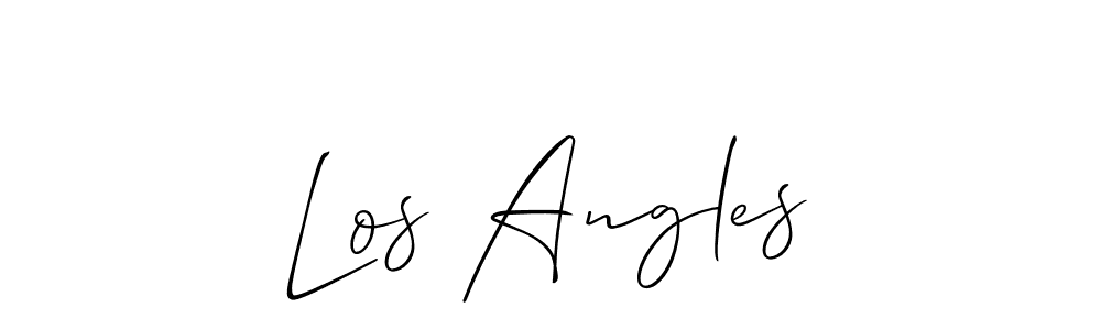 Make a beautiful signature design for name Los Angles. With this signature (Allison_Script) style, you can create a handwritten signature for free. Los Angles signature style 2 images and pictures png