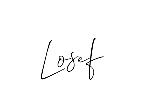 Make a beautiful signature design for name Losef. With this signature (Allison_Script) style, you can create a handwritten signature for free. Losef signature style 2 images and pictures png