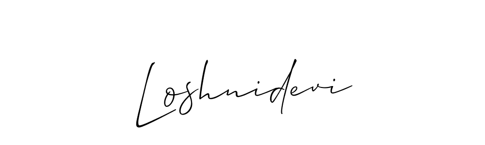 Also You can easily find your signature by using the search form. We will create Loshnidevi name handwritten signature images for you free of cost using Allison_Script sign style. Loshnidevi signature style 2 images and pictures png