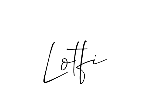 You should practise on your own different ways (Allison_Script) to write your name (Lotfi) in signature. don't let someone else do it for you. Lotfi signature style 2 images and pictures png