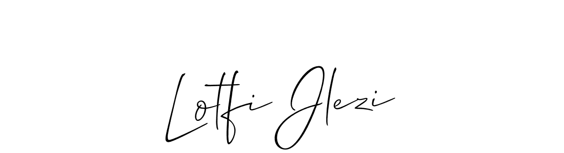 Lotfi Jlezi stylish signature style. Best Handwritten Sign (Allison_Script) for my name. Handwritten Signature Collection Ideas for my name Lotfi Jlezi. Lotfi Jlezi signature style 2 images and pictures png