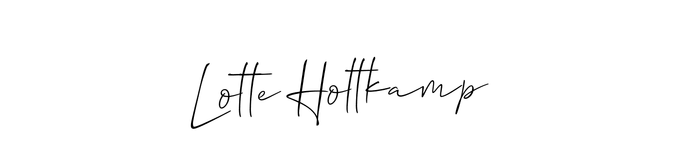 Make a short Lotte Holtkamp signature style. Manage your documents anywhere anytime using Allison_Script. Create and add eSignatures, submit forms, share and send files easily. Lotte Holtkamp signature style 2 images and pictures png