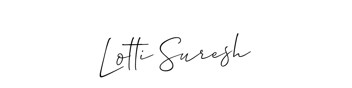 Make a beautiful signature design for name Lotti Suresh. Use this online signature maker to create a handwritten signature for free. Lotti Suresh signature style 2 images and pictures png