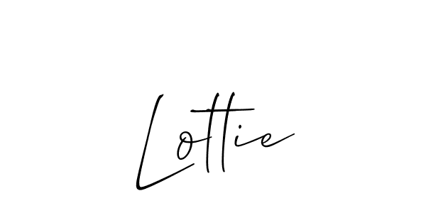 Create a beautiful signature design for name Lottie. With this signature (Allison_Script) fonts, you can make a handwritten signature for free. Lottie signature style 2 images and pictures png