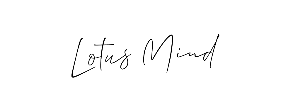 It looks lik you need a new signature style for name Lotus Mind. Design unique handwritten (Allison_Script) signature with our free signature maker in just a few clicks. Lotus Mind signature style 2 images and pictures png