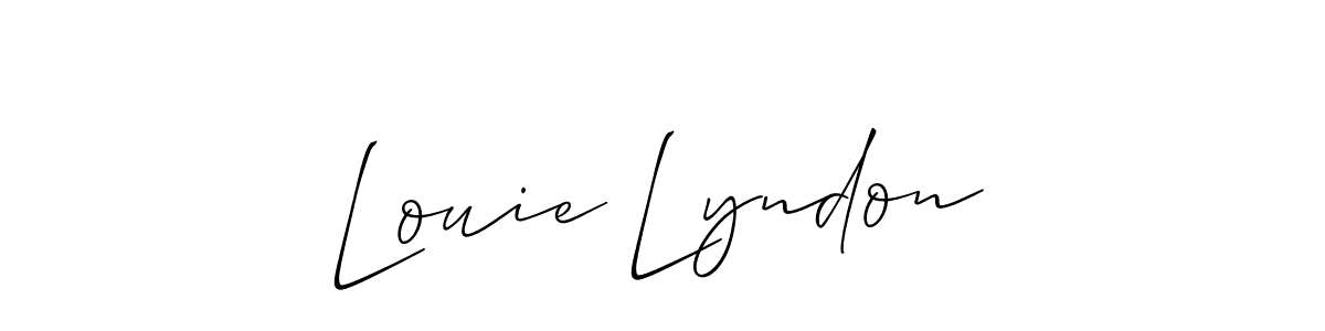 Best and Professional Signature Style for Louie Lyndon. Allison_Script Best Signature Style Collection. Louie Lyndon signature style 2 images and pictures png