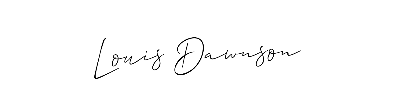 Make a short Louis Dawnson signature style. Manage your documents anywhere anytime using Allison_Script. Create and add eSignatures, submit forms, share and send files easily. Louis Dawnson signature style 2 images and pictures png