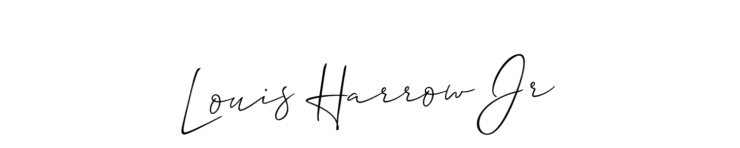 This is the best signature style for the Louis Harrow Jr name. Also you like these signature font (Allison_Script). Mix name signature. Louis Harrow Jr signature style 2 images and pictures png