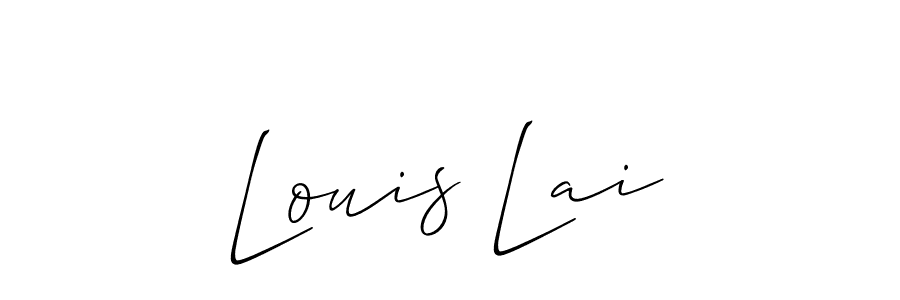 How to make Louis Lai name signature. Use Allison_Script style for creating short signs online. This is the latest handwritten sign. Louis Lai signature style 2 images and pictures png