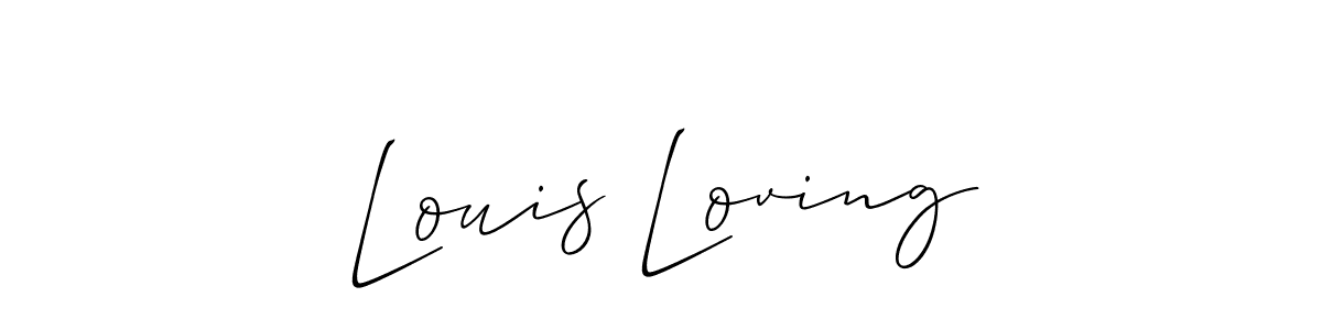 This is the best signature style for the Louis Loving name. Also you like these signature font (Allison_Script). Mix name signature. Louis Loving signature style 2 images and pictures png