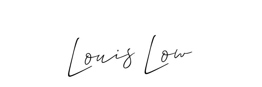 Also You can easily find your signature by using the search form. We will create Louis Low name handwritten signature images for you free of cost using Allison_Script sign style. Louis Low signature style 2 images and pictures png