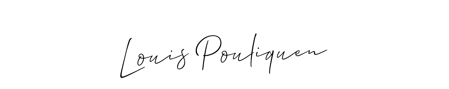 Make a beautiful signature design for name Louis Pouliquen. With this signature (Allison_Script) style, you can create a handwritten signature for free. Louis Pouliquen signature style 2 images and pictures png