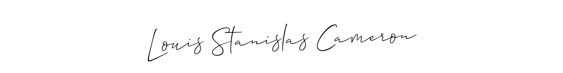 How to make Louis Stanislas Cameron name signature. Use Allison_Script style for creating short signs online. This is the latest handwritten sign. Louis Stanislas Cameron signature style 2 images and pictures png