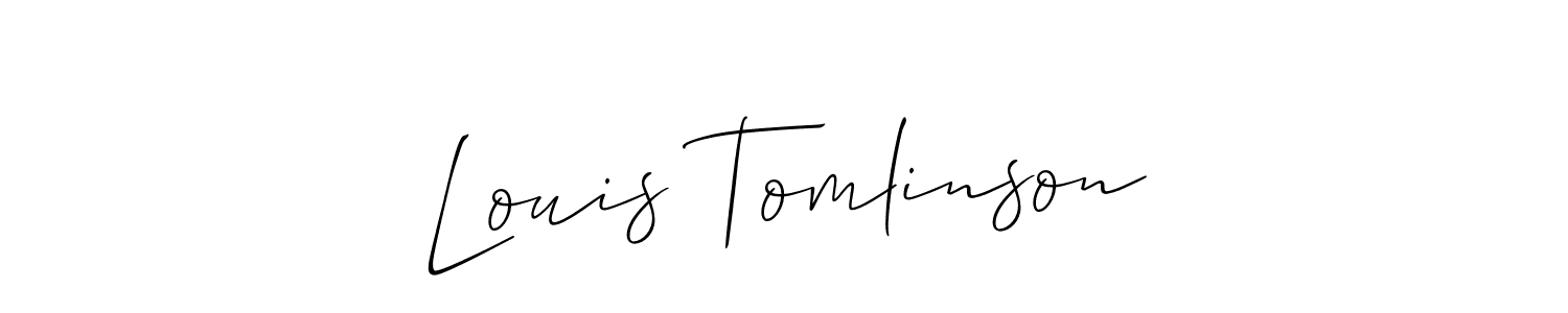 Make a beautiful signature design for name Louis Tomlinson. With this signature (Allison_Script) style, you can create a handwritten signature for free. Louis Tomlinson signature style 2 images and pictures png
