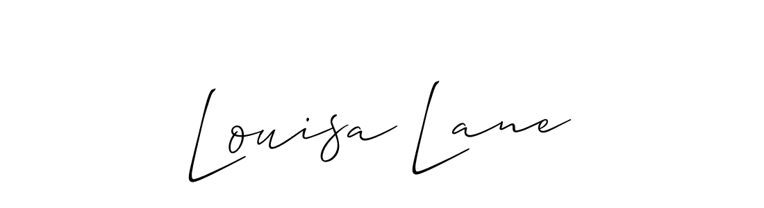 Make a short Louisa Lane signature style. Manage your documents anywhere anytime using Allison_Script. Create and add eSignatures, submit forms, share and send files easily. Louisa Lane signature style 2 images and pictures png