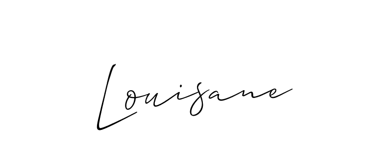 Louisane stylish signature style. Best Handwritten Sign (Allison_Script) for my name. Handwritten Signature Collection Ideas for my name Louisane. Louisane signature style 2 images and pictures png