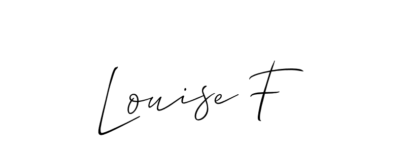 Check out images of Autograph of Louise F name. Actor Louise F Signature Style. Allison_Script is a professional sign style online. Louise F signature style 2 images and pictures png