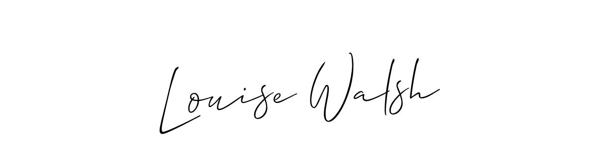 Design your own signature with our free online signature maker. With this signature software, you can create a handwritten (Allison_Script) signature for name Louise Walsh. Louise Walsh signature style 2 images and pictures png