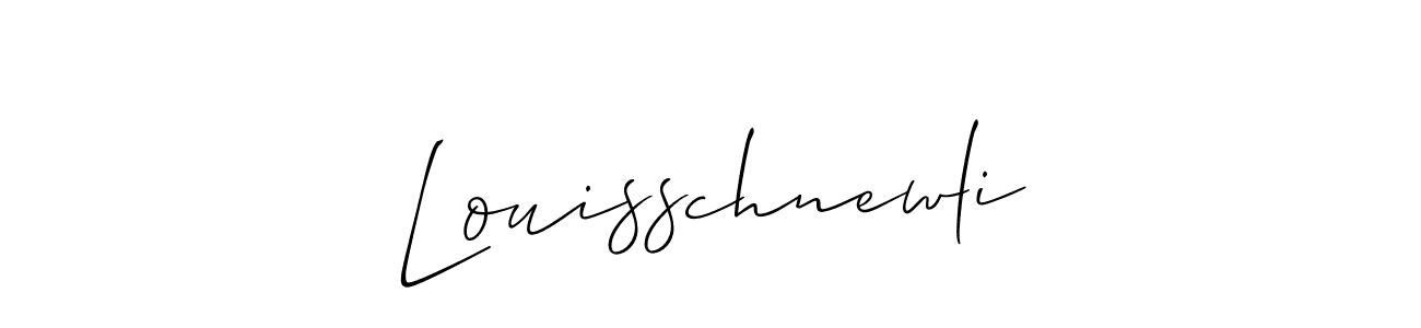 Once you've used our free online signature maker to create your best signature Allison_Script style, it's time to enjoy all of the benefits that Louisschnewli name signing documents. Louisschnewli signature style 2 images and pictures png