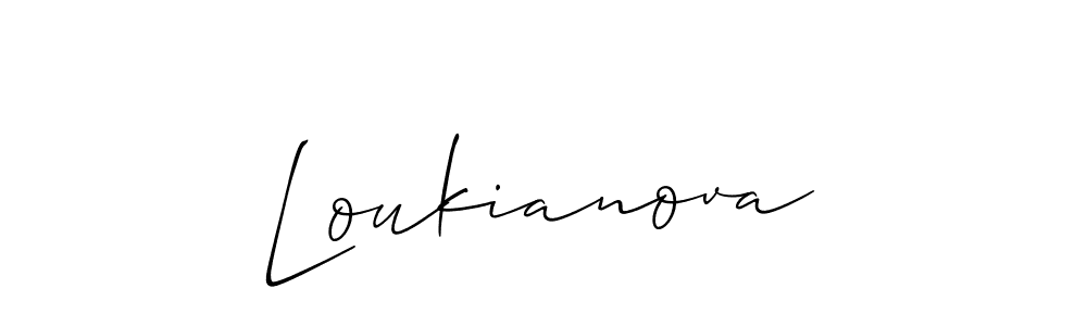 Make a beautiful signature design for name Loukianova. Use this online signature maker to create a handwritten signature for free. Loukianova signature style 2 images and pictures png