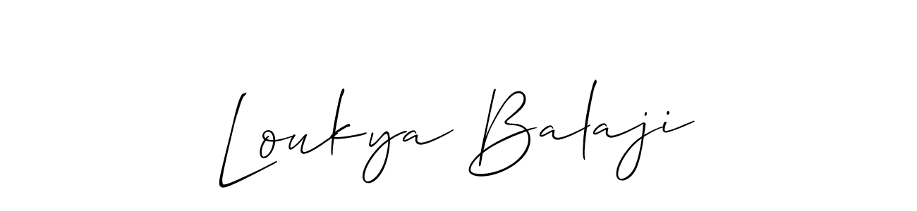 Here are the top 10 professional signature styles for the name Loukya Balaji. These are the best autograph styles you can use for your name. Loukya Balaji signature style 2 images and pictures png