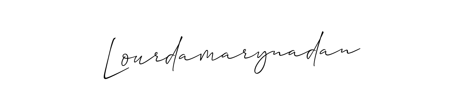Create a beautiful signature design for name Lourdamarynadan. With this signature (Allison_Script) fonts, you can make a handwritten signature for free. Lourdamarynadan signature style 2 images and pictures png