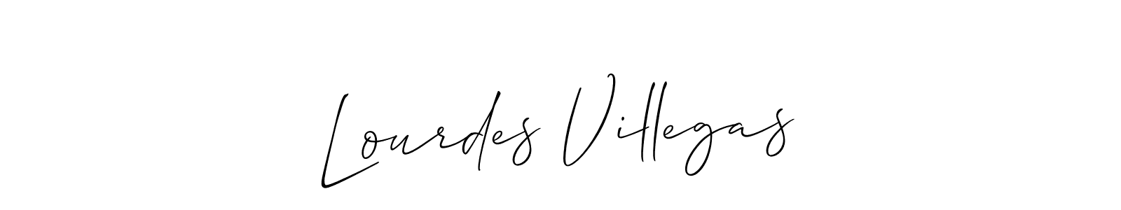 How to Draw Lourdes Villegas signature style? Allison_Script is a latest design signature styles for name Lourdes Villegas. Lourdes Villegas signature style 2 images and pictures png