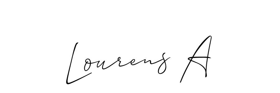 Best and Professional Signature Style for Lourens A. Allison_Script Best Signature Style Collection. Lourens A signature style 2 images and pictures png