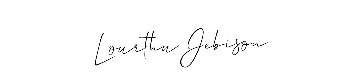 How to make Lourthu Jebison signature? Allison_Script is a professional autograph style. Create handwritten signature for Lourthu Jebison name. Lourthu Jebison signature style 2 images and pictures png