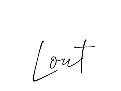 Make a short Lout signature style. Manage your documents anywhere anytime using Allison_Script. Create and add eSignatures, submit forms, share and send files easily. Lout signature style 2 images and pictures png