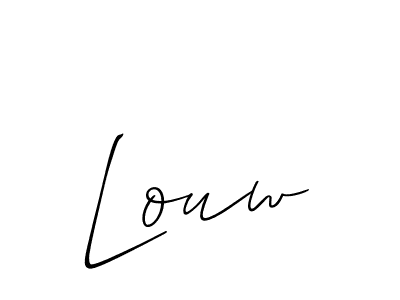 This is the best signature style for the Louw name. Also you like these signature font (Allison_Script). Mix name signature. Louw signature style 2 images and pictures png