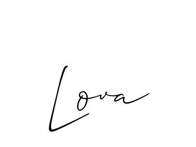 You should practise on your own different ways (Allison_Script) to write your name (Lova) in signature. don't let someone else do it for you. Lova signature style 2 images and pictures png