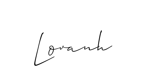 How to Draw Lovanh signature style? Allison_Script is a latest design signature styles for name Lovanh. Lovanh signature style 2 images and pictures png