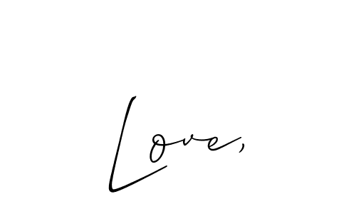 Love, stylish signature style. Best Handwritten Sign (Allison_Script) for my name. Handwritten Signature Collection Ideas for my name Love,. Love, signature style 2 images and pictures png