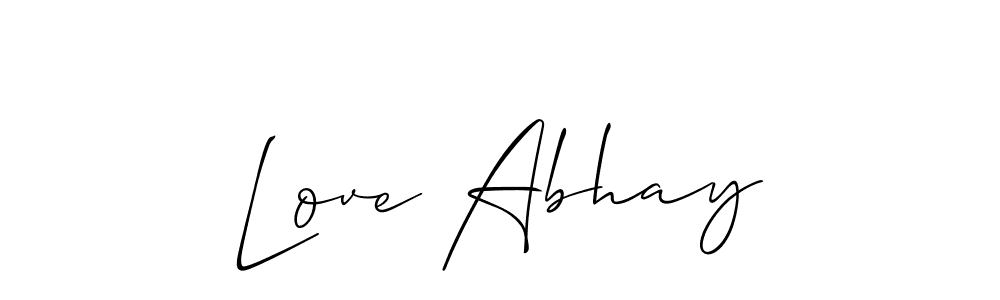 How to Draw Love Abhay signature style? Allison_Script is a latest design signature styles for name Love Abhay. Love Abhay signature style 2 images and pictures png