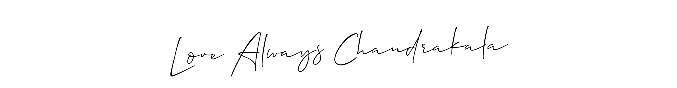 See photos of Love Always Chandrakala official signature by Spectra . Check more albums & portfolios. Read reviews & check more about Allison_Script font. Love Always Chandrakala signature style 2 images and pictures png