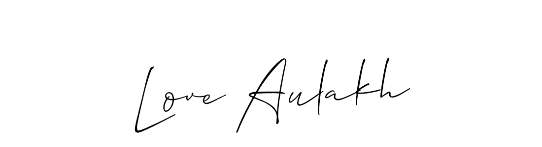 How to Draw Love Aulakh signature style? Allison_Script is a latest design signature styles for name Love Aulakh. Love Aulakh signature style 2 images and pictures png