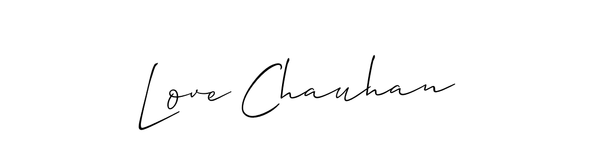 Similarly Allison_Script is the best handwritten signature design. Signature creator online .You can use it as an online autograph creator for name Love Chauhan. Love Chauhan signature style 2 images and pictures png