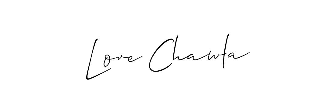 You should practise on your own different ways (Allison_Script) to write your name (Love Chawla) in signature. don't let someone else do it for you. Love Chawla signature style 2 images and pictures png