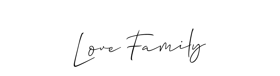 It looks lik you need a new signature style for name Love Family. Design unique handwritten (Allison_Script) signature with our free signature maker in just a few clicks. Love Family signature style 2 images and pictures png