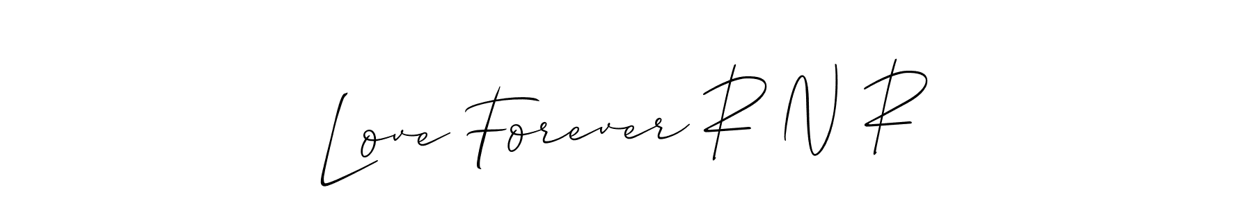 Best and Professional Signature Style for Love Forever R N R. Allison_Script Best Signature Style Collection. Love Forever R N R signature style 2 images and pictures png