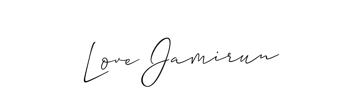 Best and Professional Signature Style for Love Jamirun. Allison_Script Best Signature Style Collection. Love Jamirun signature style 2 images and pictures png