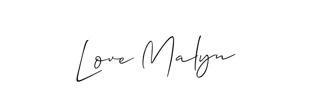 This is the best signature style for the Love Malyn name. Also you like these signature font (Allison_Script). Mix name signature. Love Malyn signature style 2 images and pictures png