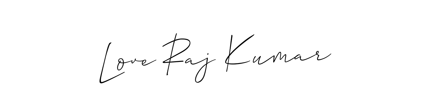 Also You can easily find your signature by using the search form. We will create Love Raj Kumar name handwritten signature images for you free of cost using Allison_Script sign style. Love Raj Kumar signature style 2 images and pictures png