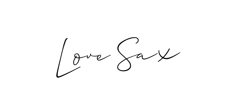 How to Draw Love Sax signature style? Allison_Script is a latest design signature styles for name Love Sax. Love Sax signature style 2 images and pictures png