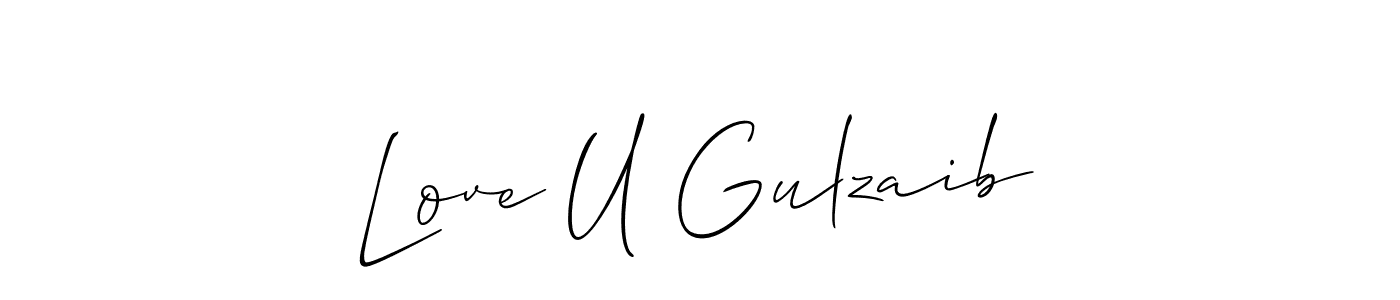 Make a beautiful signature design for name Love U Gulzaib. Use this online signature maker to create a handwritten signature for free. Love U Gulzaib signature style 2 images and pictures png