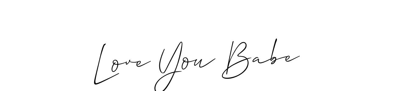 Make a beautiful signature design for name Love You Babe. Use this online signature maker to create a handwritten signature for free. Love You Babe signature style 2 images and pictures png