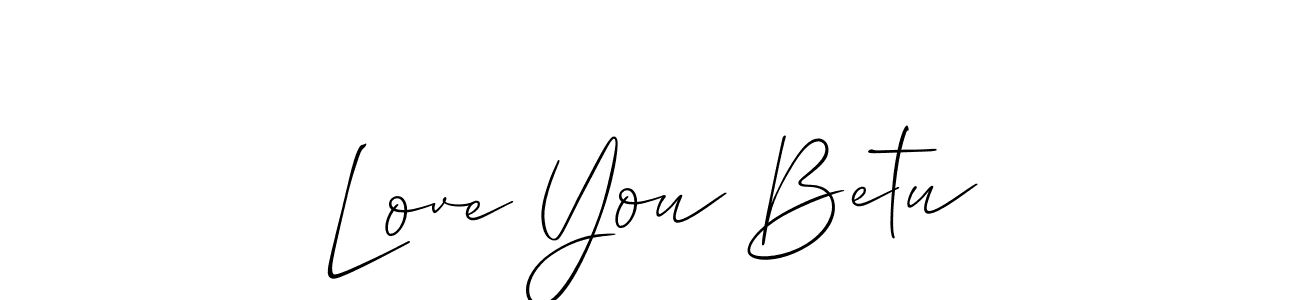 Best and Professional Signature Style for Love You Betu. Allison_Script Best Signature Style Collection. Love You Betu signature style 2 images and pictures png